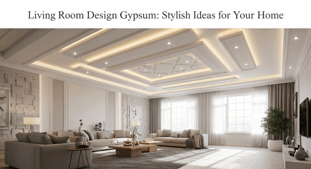 Living Room Design Gypsum