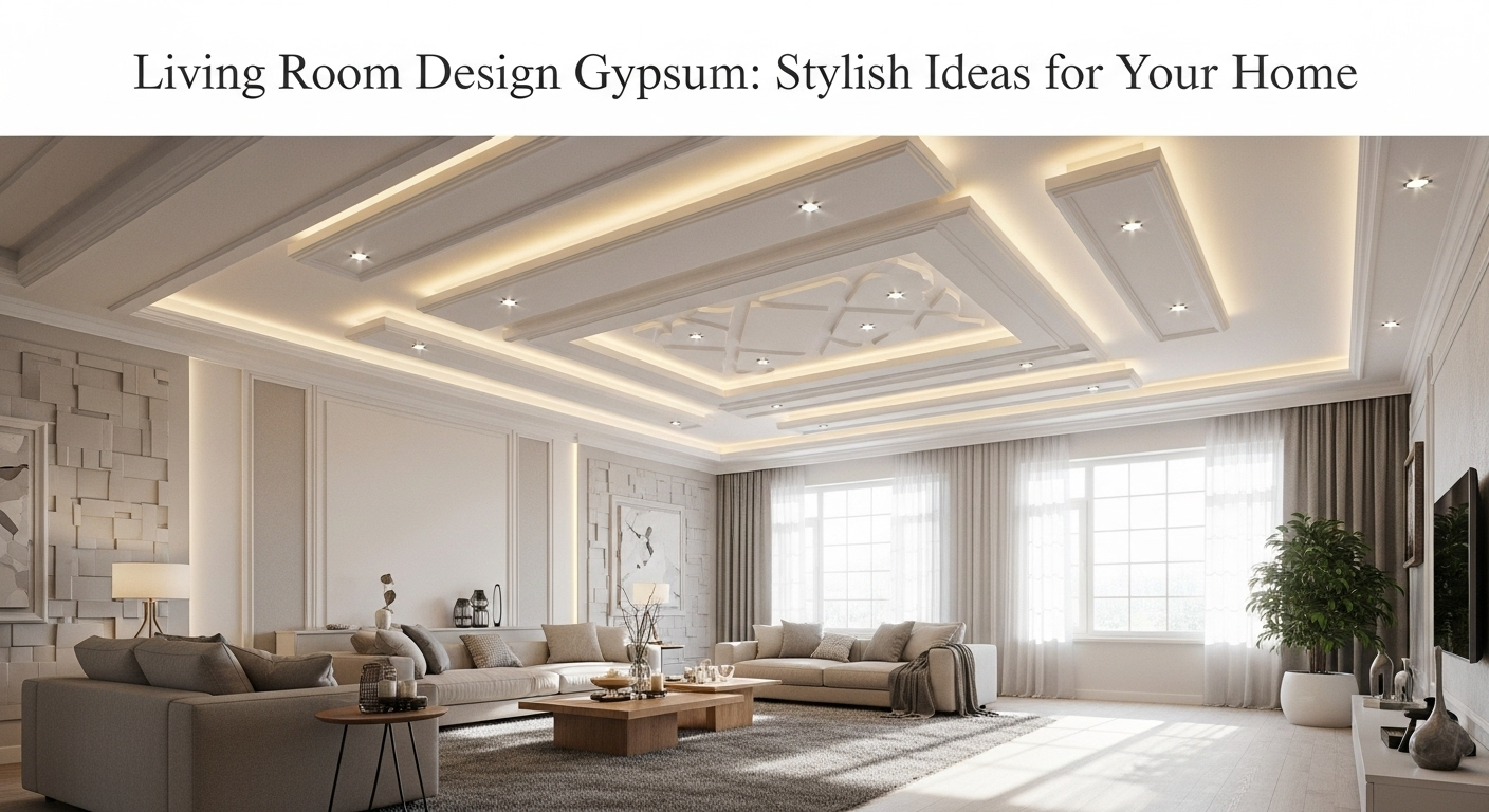 Living Room Design Gypsum
