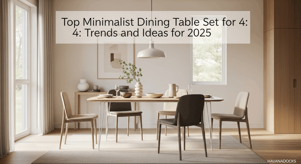 Top Minimalist Dining Table Set For 4 Trends and Ideas for 2025