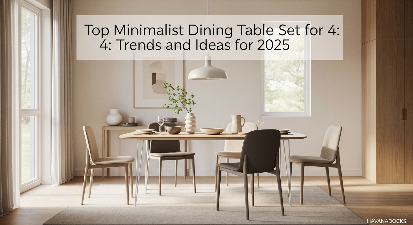 Top Minimalist Dining Table Set For 4 Trends and Ideas for 2025