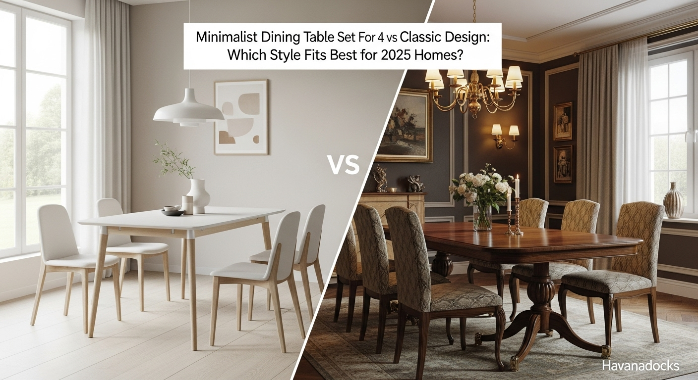 Minimalist Dining Table Set For 4 vs Classic Design: Which Style Fits Best for 2025 Homes?