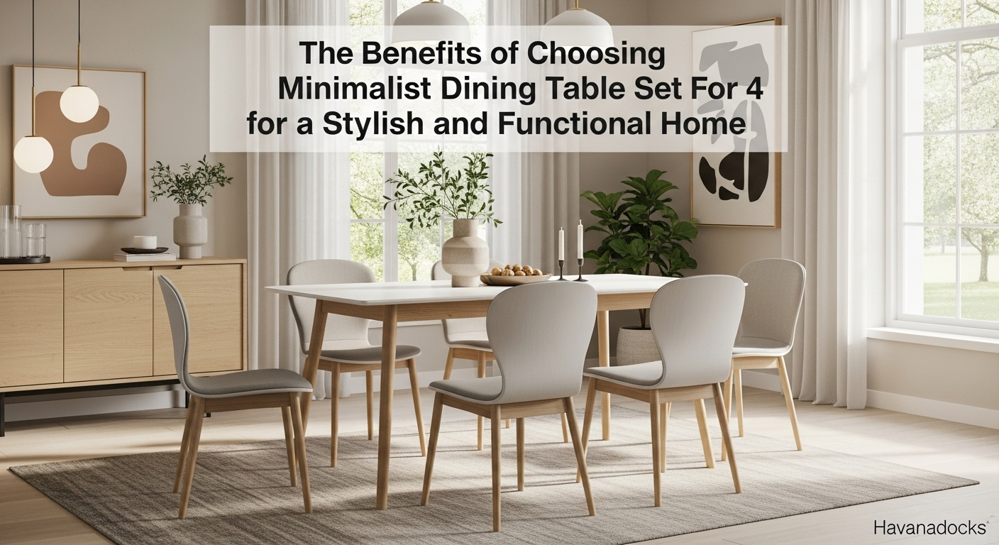 The Benefits of Choosing Minimalist Dining Table Set For 4 for a Stylish and Functional Home