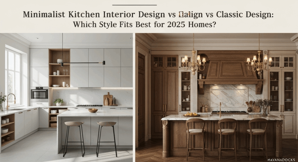 Minimalist Kitchen Interior Design vs Classic Design: Which Style Fits Best for 2025 Homes?
