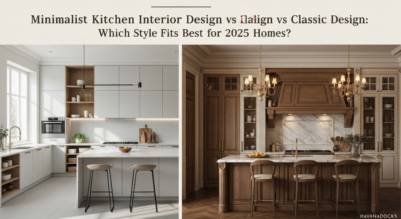 Minimalist Kitchen Interior Design vs Classic Design: Which Style Fits Best for 2025 Homes?