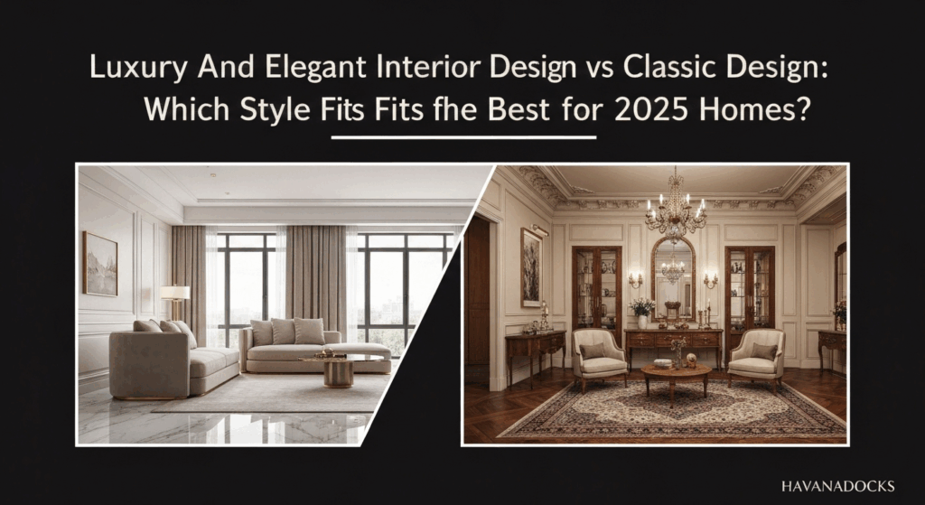 Luxury And Elegant Interior Design vs Classic Design: Which Style Fits Best for 2025 Homes?