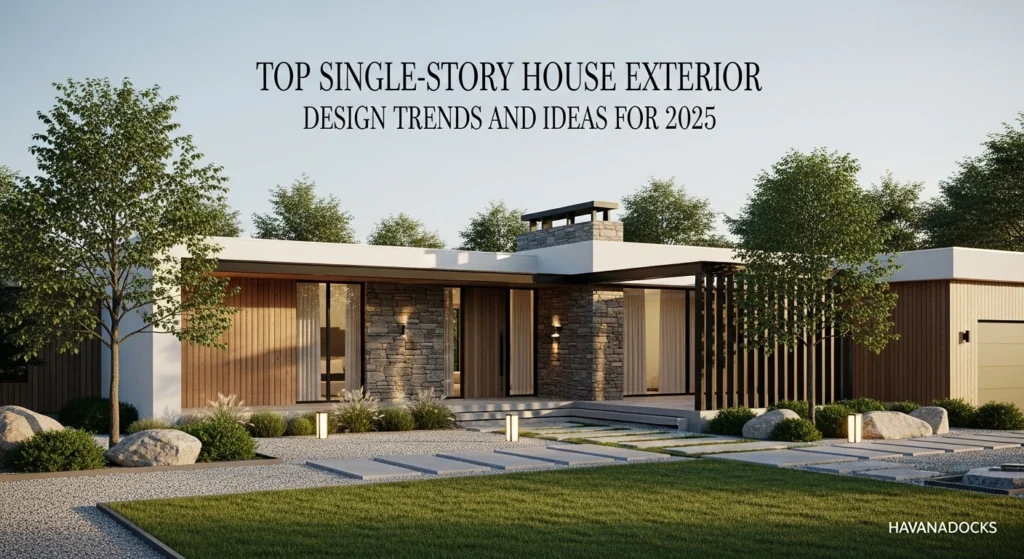 Top Single-Story House Exterior Design Trends and Ideas for 2025