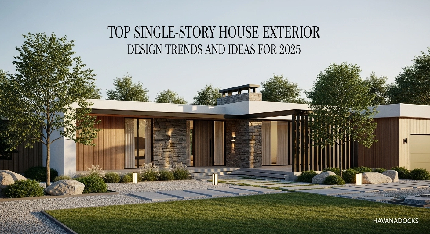 Top Single-Story House Exterior Design Trends and Ideas for 2025