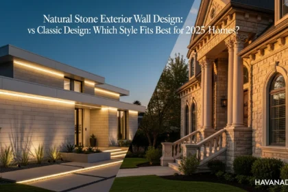 Natural Stone Exterior Wall Design vs Classic Home Design