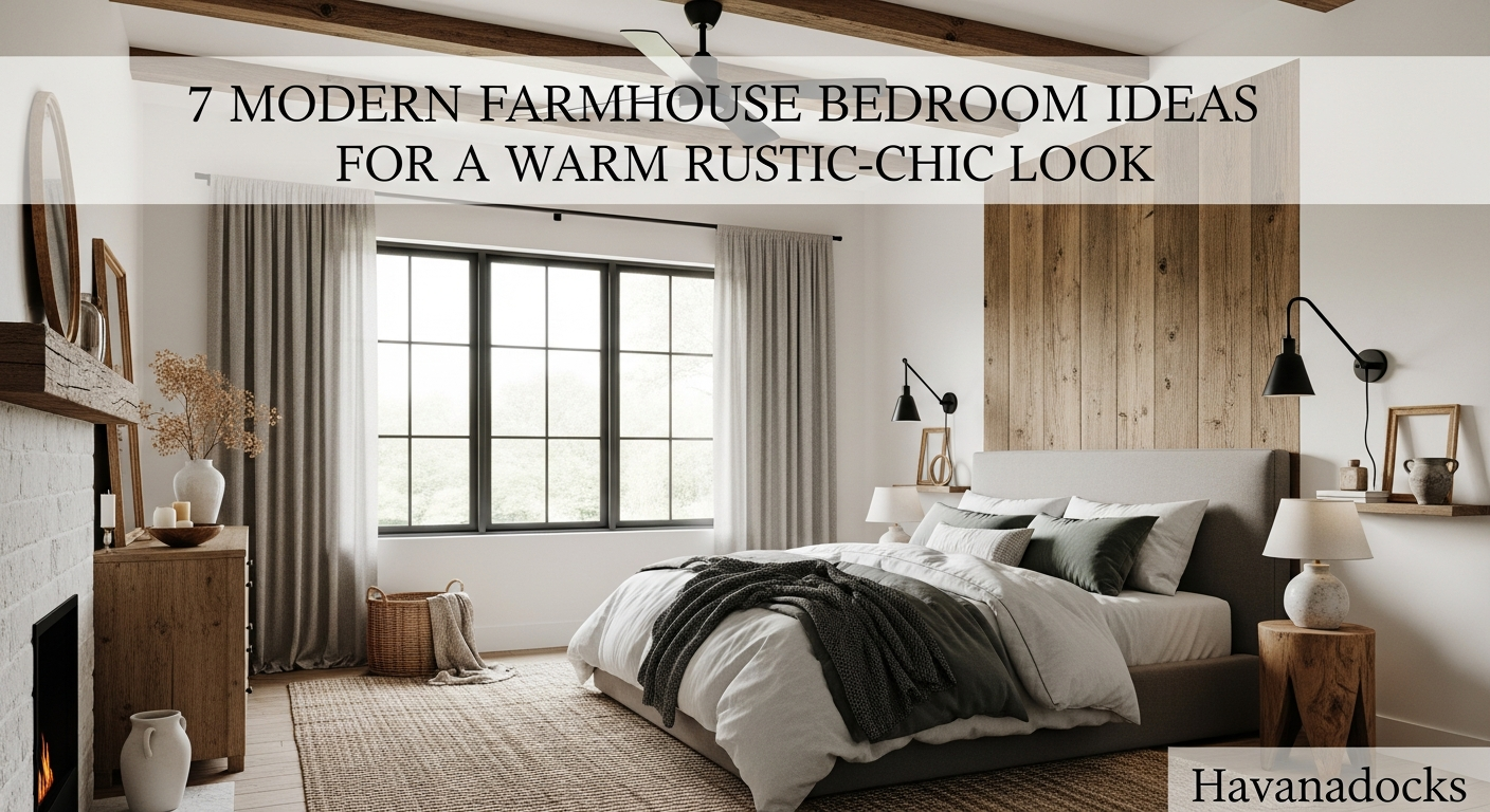 7 Modern Farmhouse Bedroom Ideas for a Warm Rustic-Chic Look