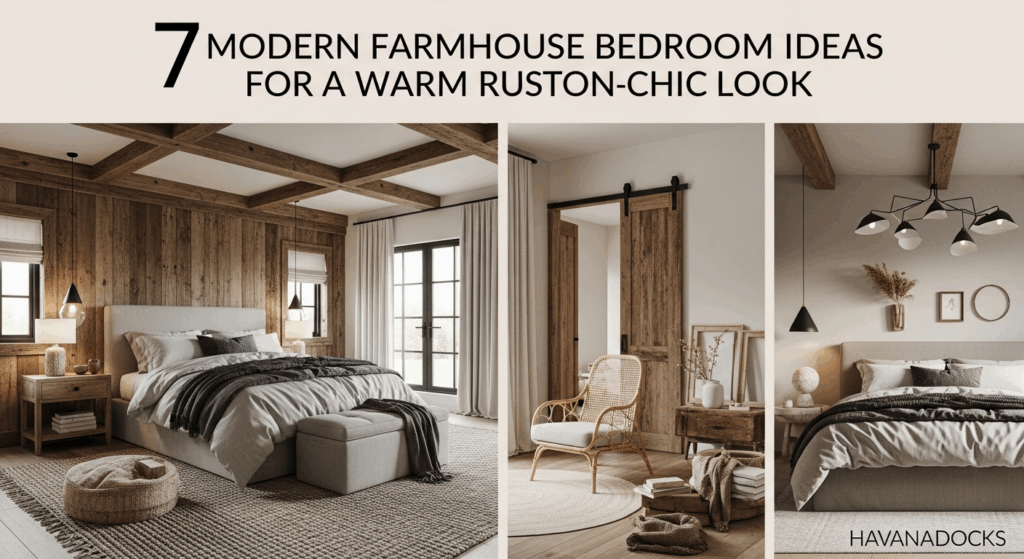 7 Modern Farmhouse Bedroom Ideas for a Warm Rustic-Chic Look