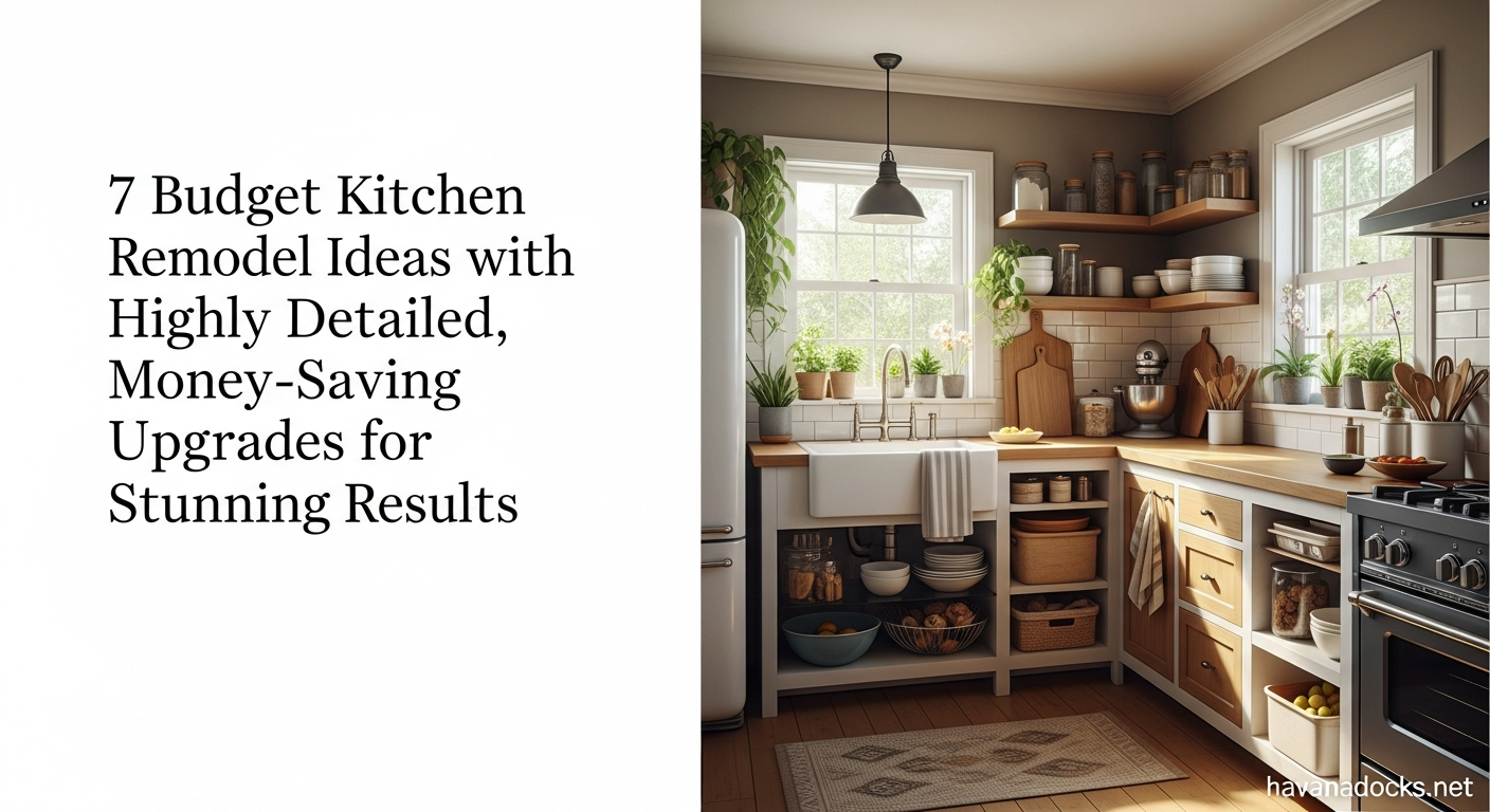 7 Budget Kitchen Remodel Ideas with Highly Detailed, Money-Saving Upgrades for Stunning Results 8 7 Budget Kitchen Remodel Ideas with Highly Detailed, Money-Saving Upgrades for Stunning Results