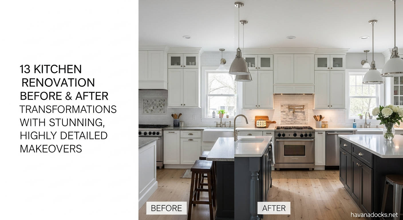 13 Kitchen Renovation Before & After Transformations with Stunning, Highly Detailed Makeovers