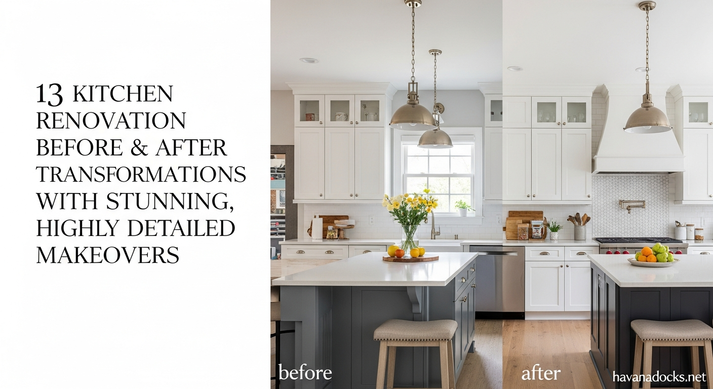 13 Kitchen Renovation Before & After Transformations with Stunning, Highly Detailed Makeovers