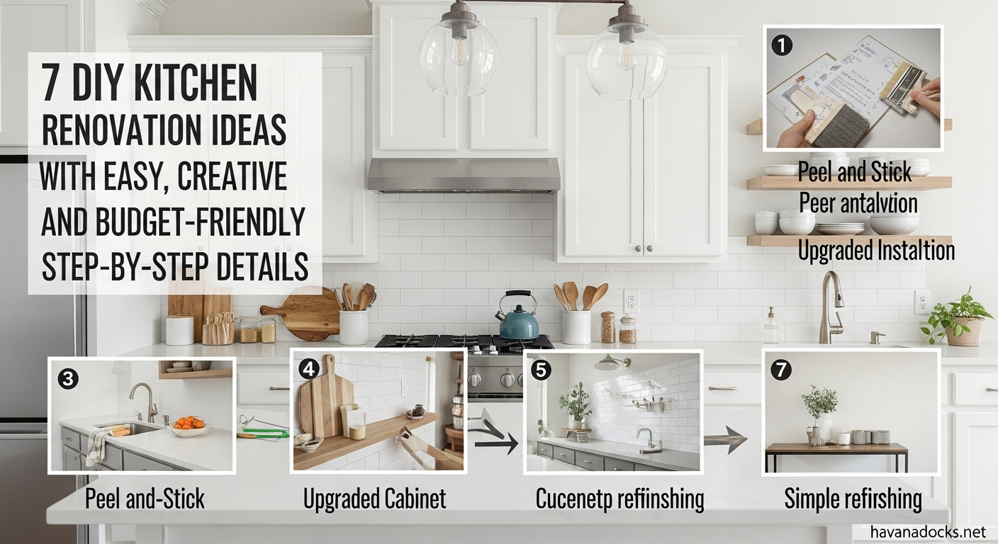 7 DIY Kitchen Renovation Ideas with Easy, Creative, and Budget-Friendly Step-by-Step Details