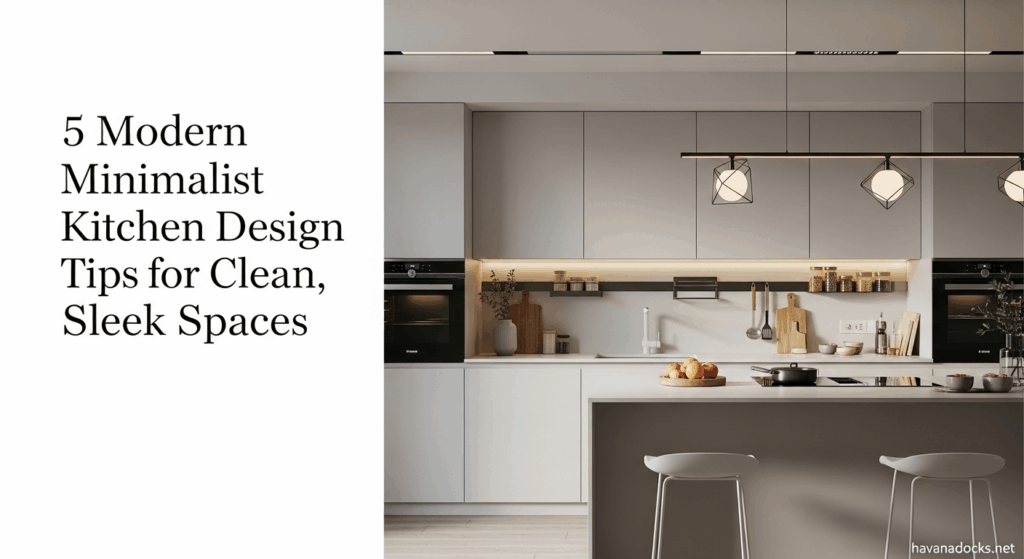 5 Modern Minimalist Kitchen Design Tips for Clean, Sleek Spaces