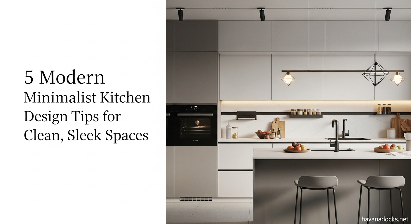 5 Modern Minimalist Kitchen Design Tips for Clean, Sleek Spaces
