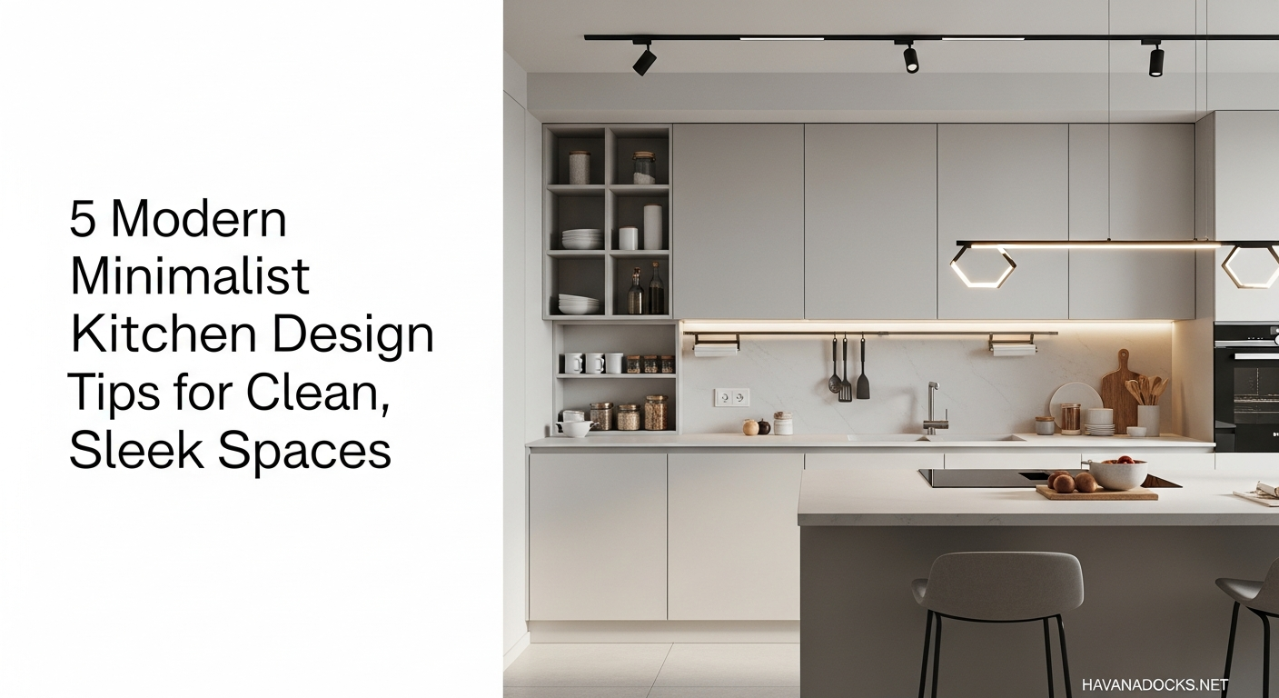 5 Modern Minimalist Kitchen Design Tips for Clean, Sleek Spaces