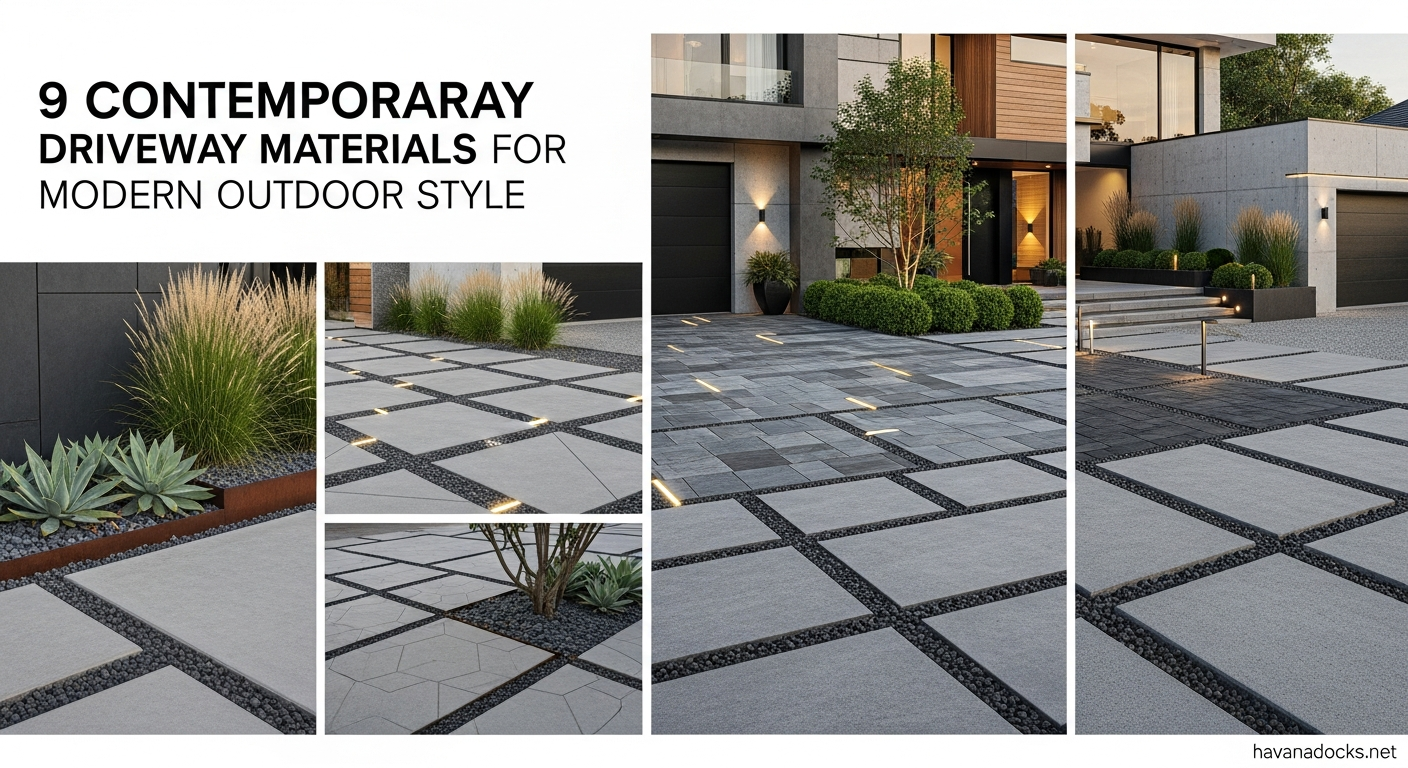 9 Contemporary Driveway Materials for Modern Outdoor Style