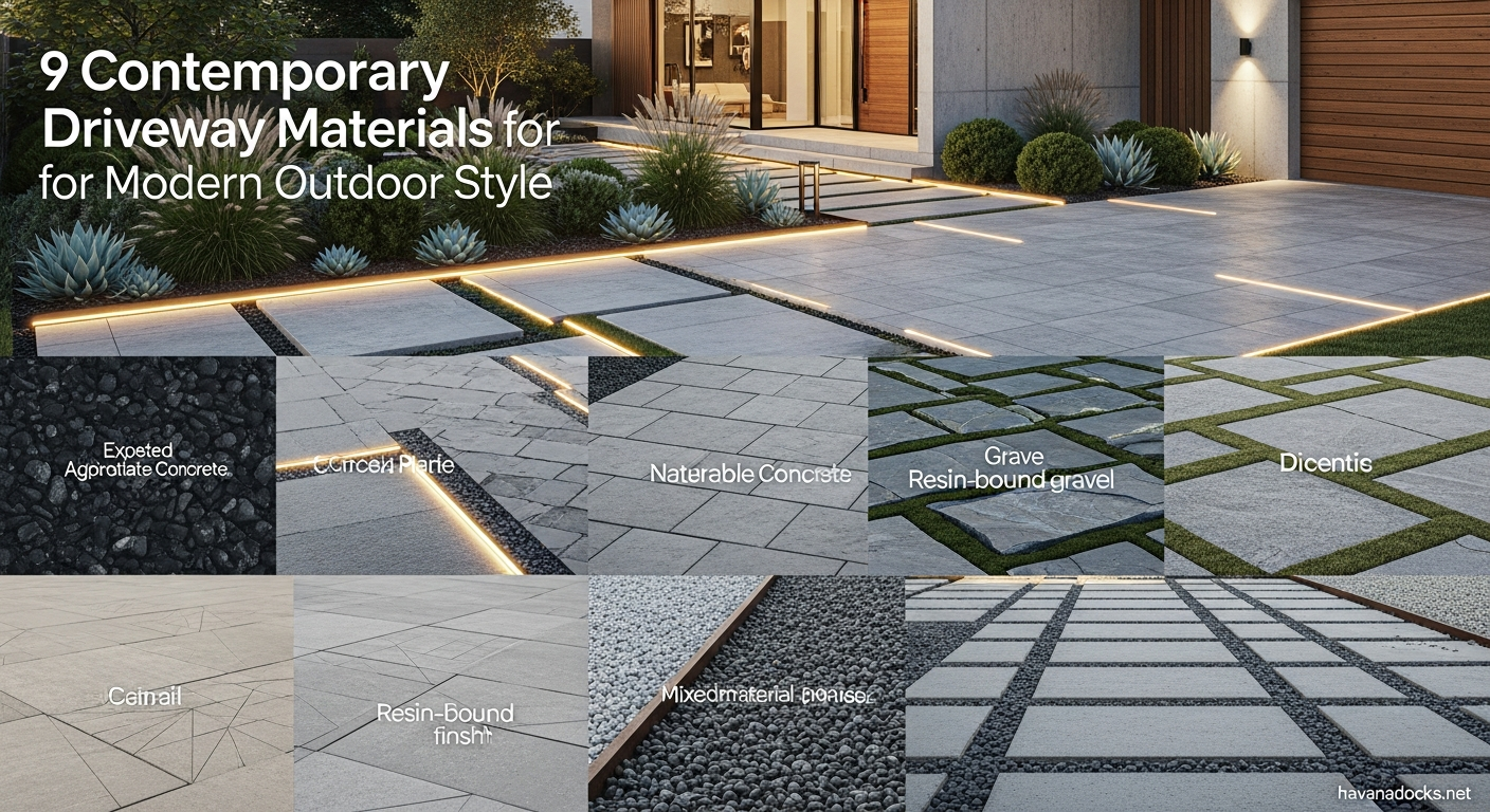 9 Contemporary Driveway Materials for Modern Outdoor Style