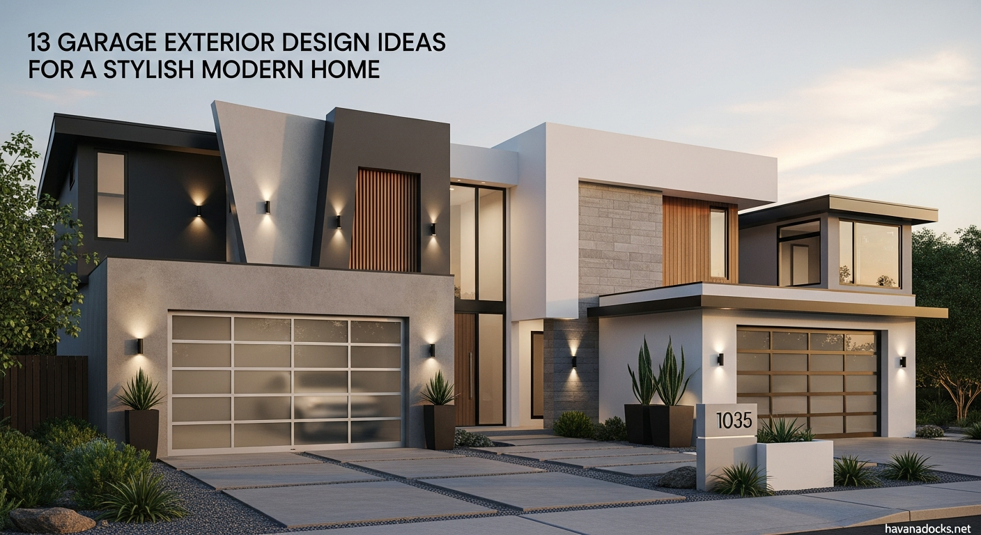 13 Garage Exterior Design Ideas for a Stylish Modern Home