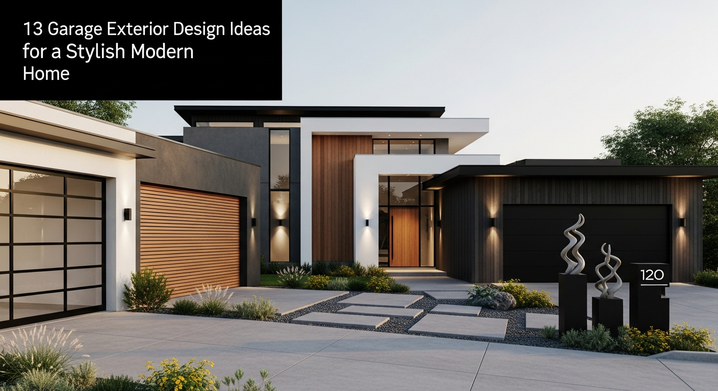 13 Garage Exterior Design Ideas for a Stylish Modern Home