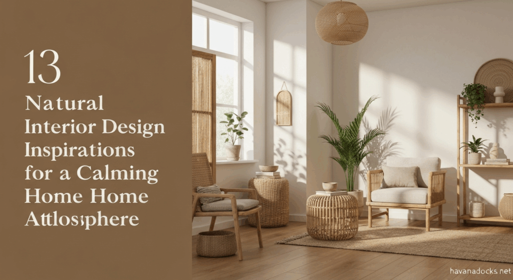 13 Natural Interior Design Inspirations for a Calming Home Atmosphere