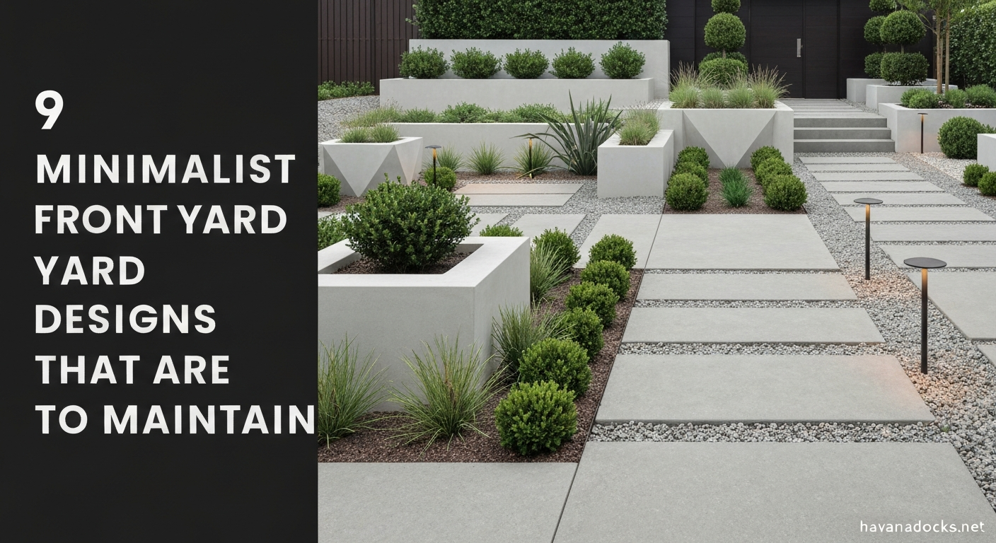 9 Minimalist Front Yard Designs That Are Easy to Maintain