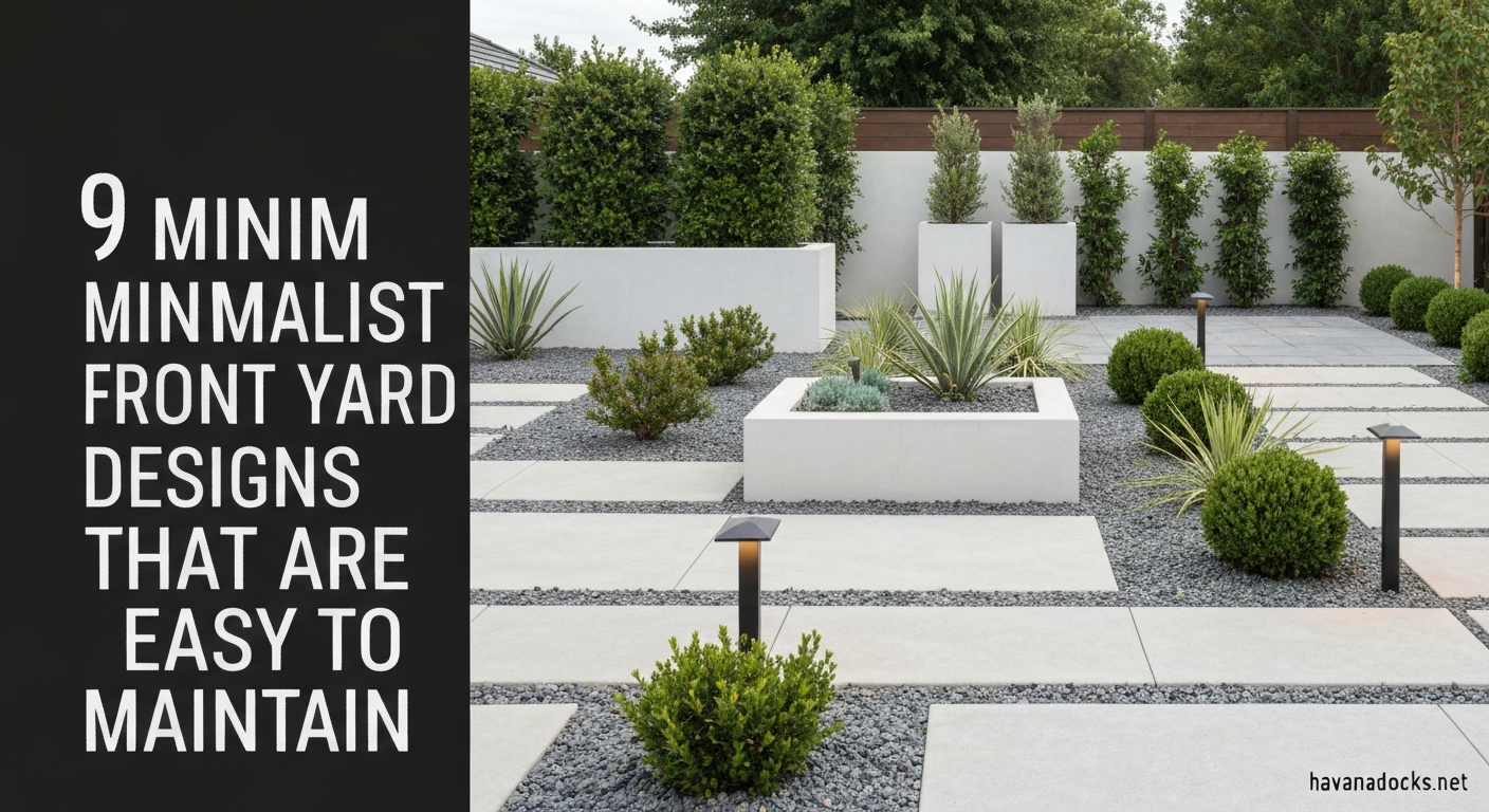9 Minimalist Front Yard Designs That Are Easy to Maintain