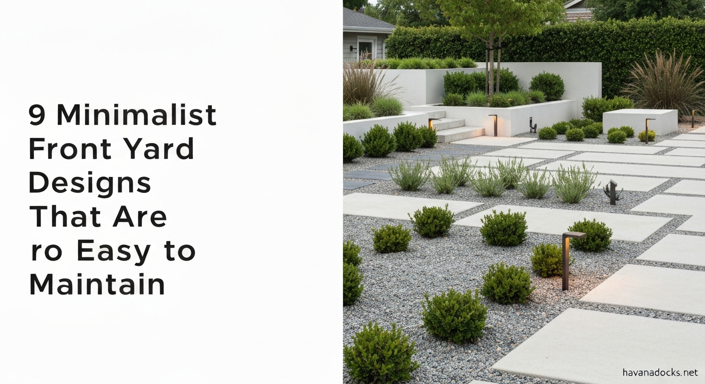 9 Minimalist Front Yard Designs That Are Easy to Maintain