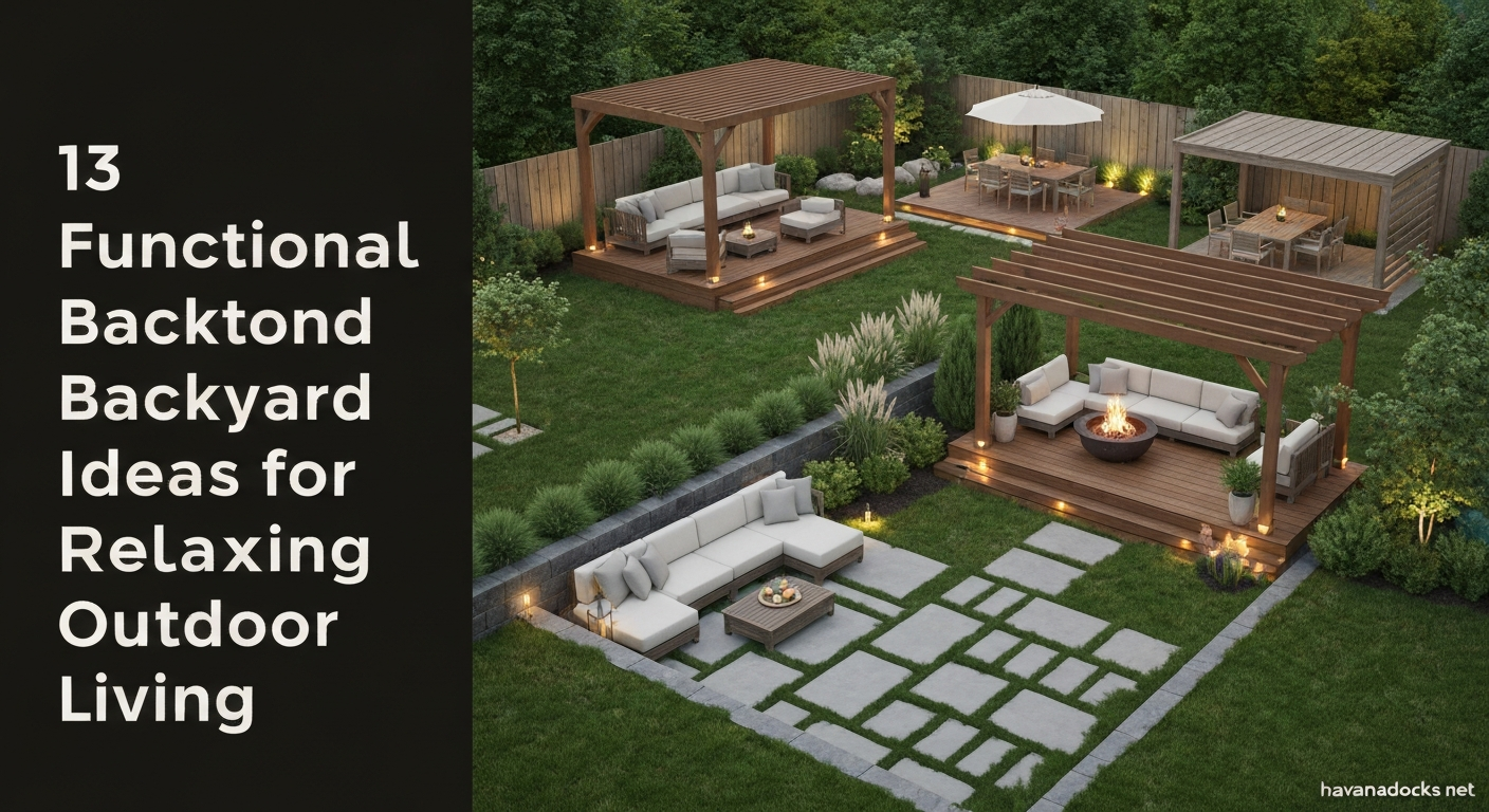13 Functional Backyard Ideas for Relaxing Outdoor Living