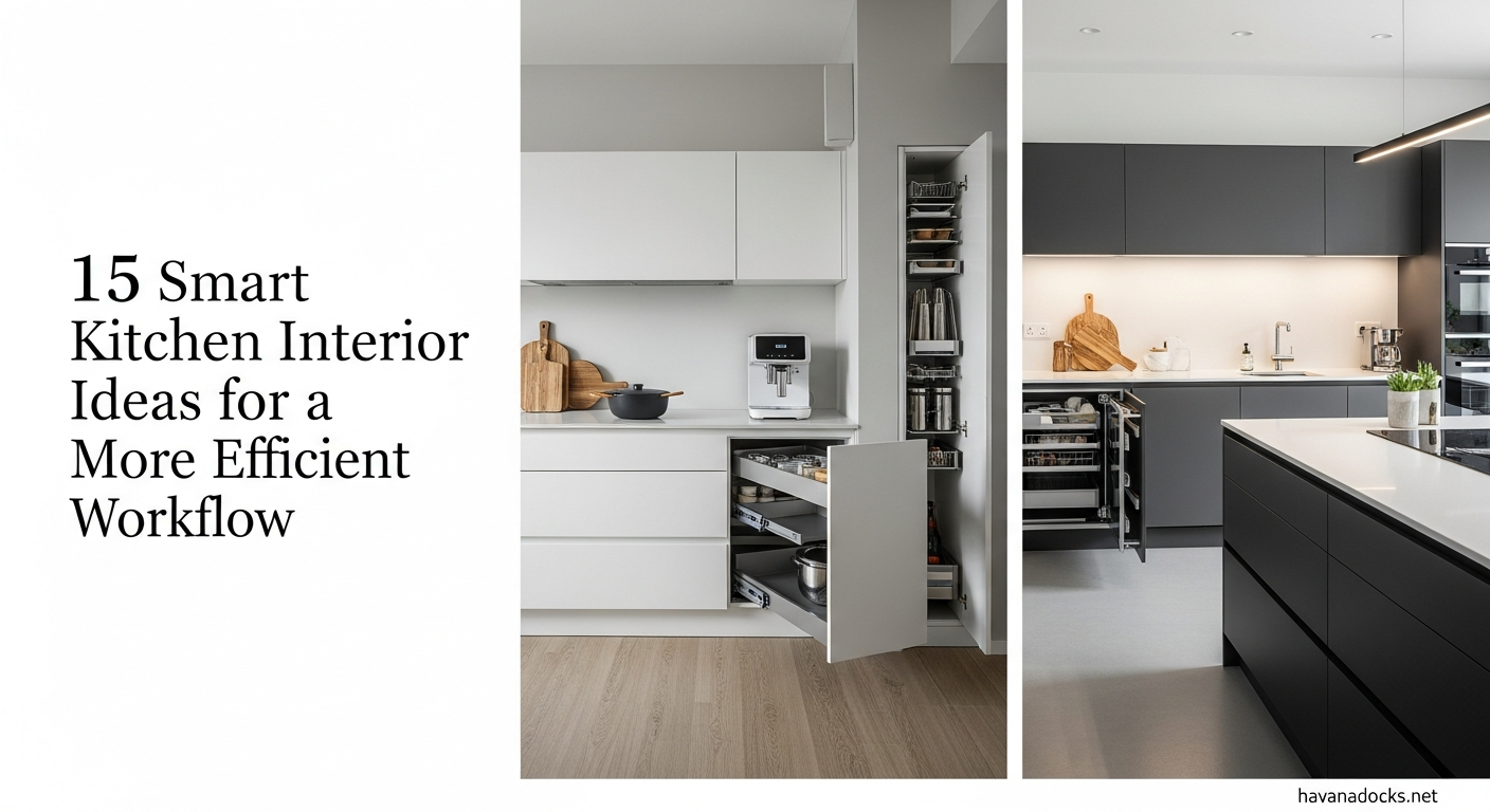 15 Smart Kitchen Interior Ideas for a More Efficient Workflow