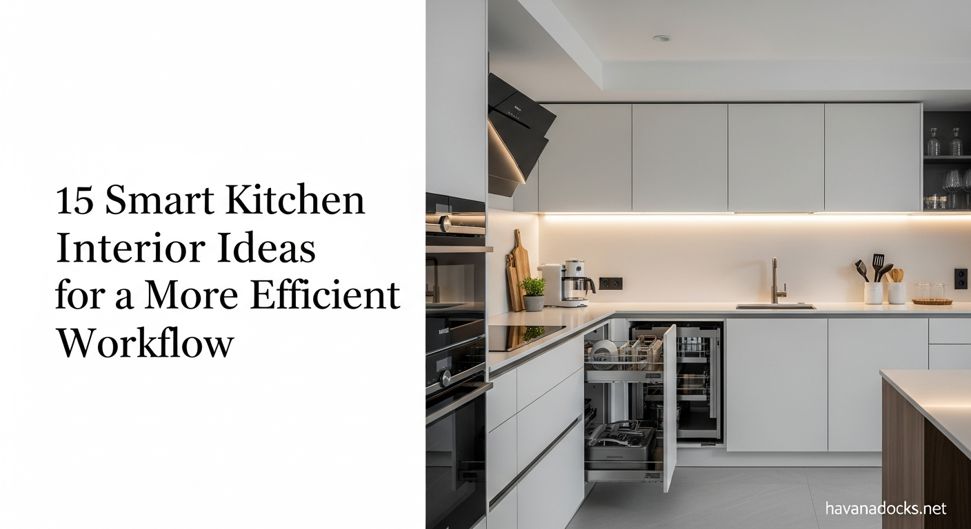 15 Smart Kitchen Interior Ideas for a More Efficient Workflow