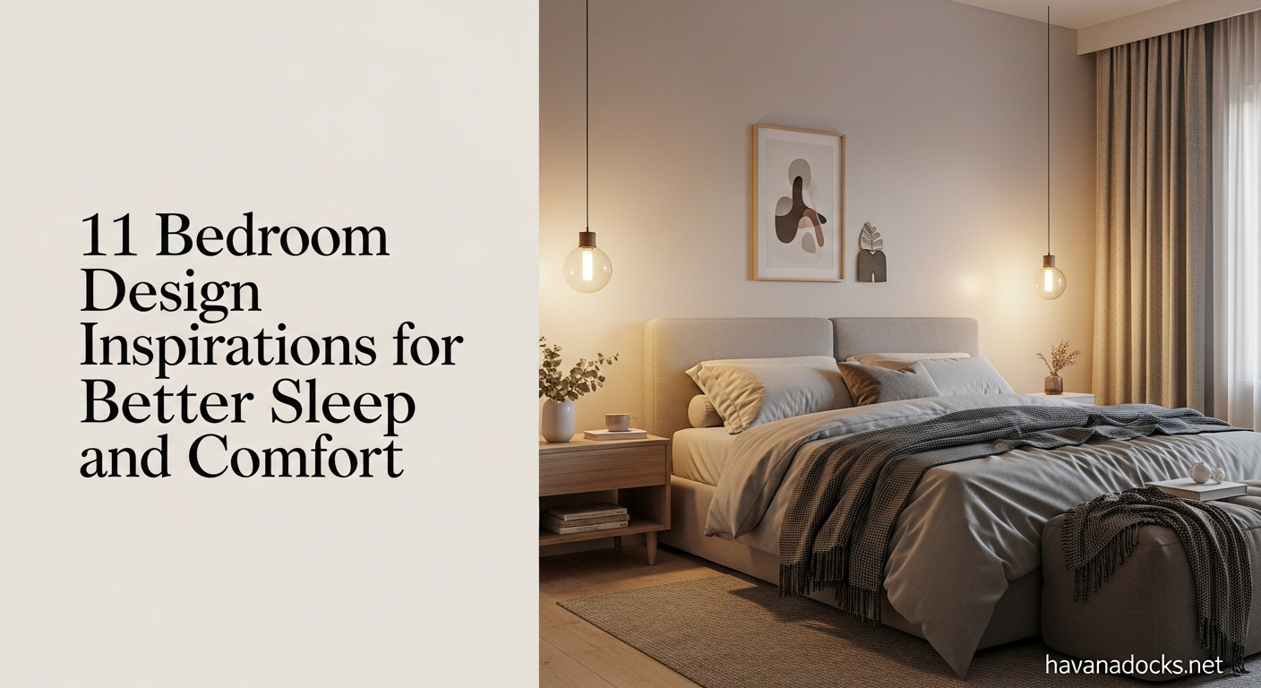 11 Bedroom Design Inspirations for Better Sleep and Comfort