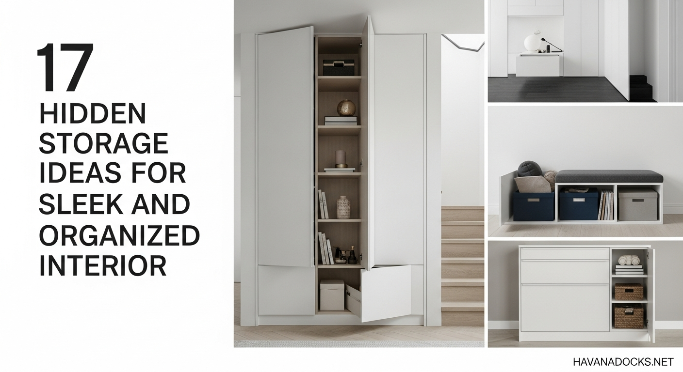 17 Hidden Storage Ideas for a Sleek and Organized Interior