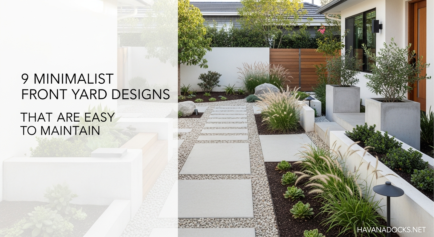 9 Minimalist Front Yard Designs That Are Easy to Maintain
