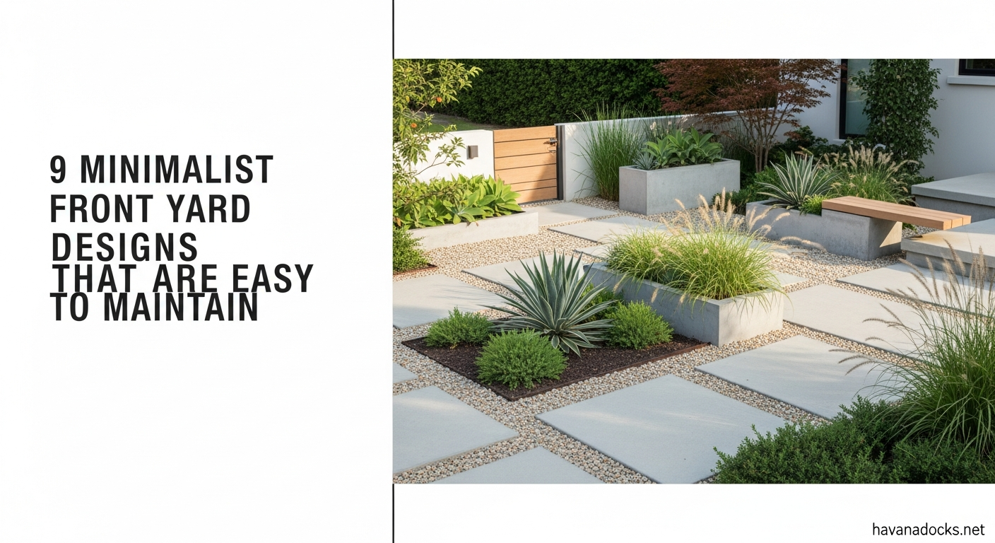 9 Minimalist Front Yard Designs That Are Easy to Maintain