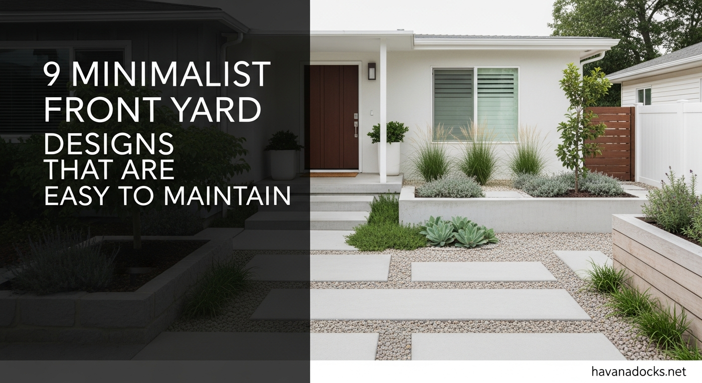 9 Minimalist Front Yard Designs That Are Easy to Maintain