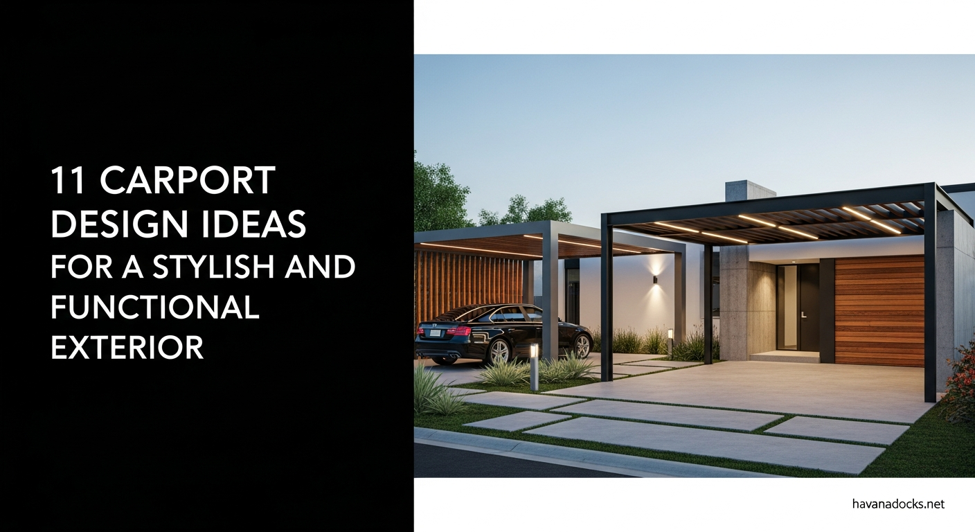 11 Carport Design Ideas for a Stylish and Functional Exterior
