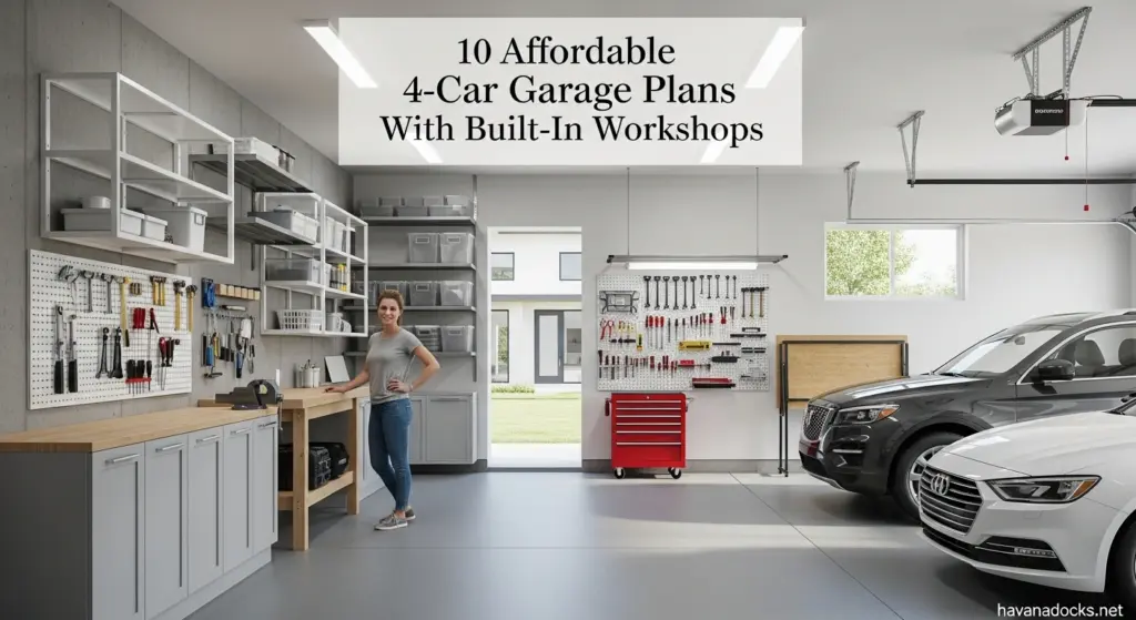 Affordable 4-Car Garage Plans