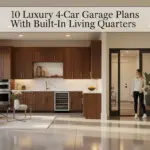 10 Luxury 4-Car Garage Plans With Built-In Living Quarters 8 4-Car Garage Plans With Built-In Living Quarters