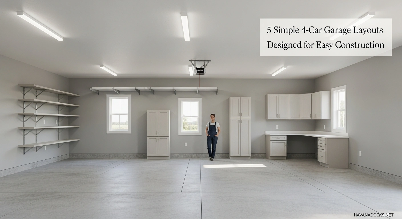 5 Simple 4-Car Garage Layouts Designed for Easy Construction 7 Garage Layouts Designed for Easy Construction