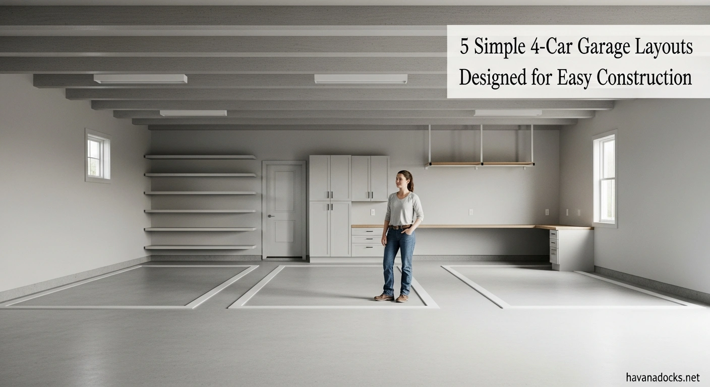 5 Simple 4-Car Garage Layouts Designed for Easy Construction 3 Garage Layouts Designed for Easy Construction