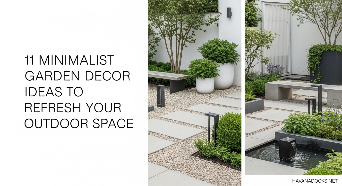 11 Minimalist Garden Decor Ideas to Refresh Your Outdoor Space