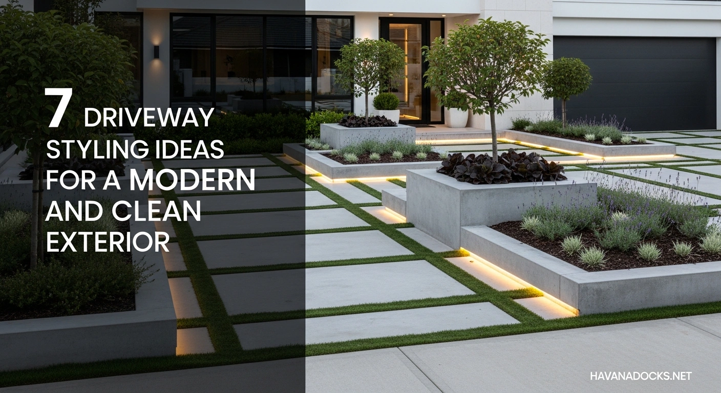 7 Driveway Styling Ideas for a Modern and Clean Exterior 9 7 Driveway Styling Ideas for a Modern and Clean Exterior
