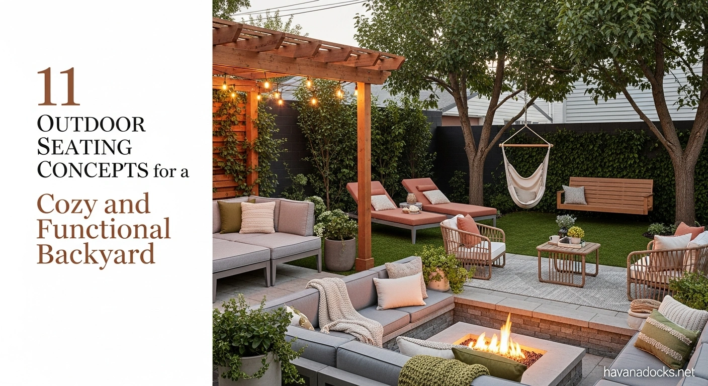11 Outdoor Seating Concepts for a Cozy and Functional Backyard 10 11 Outdoor Seating Concepts for a Cozy and Functional Backyard