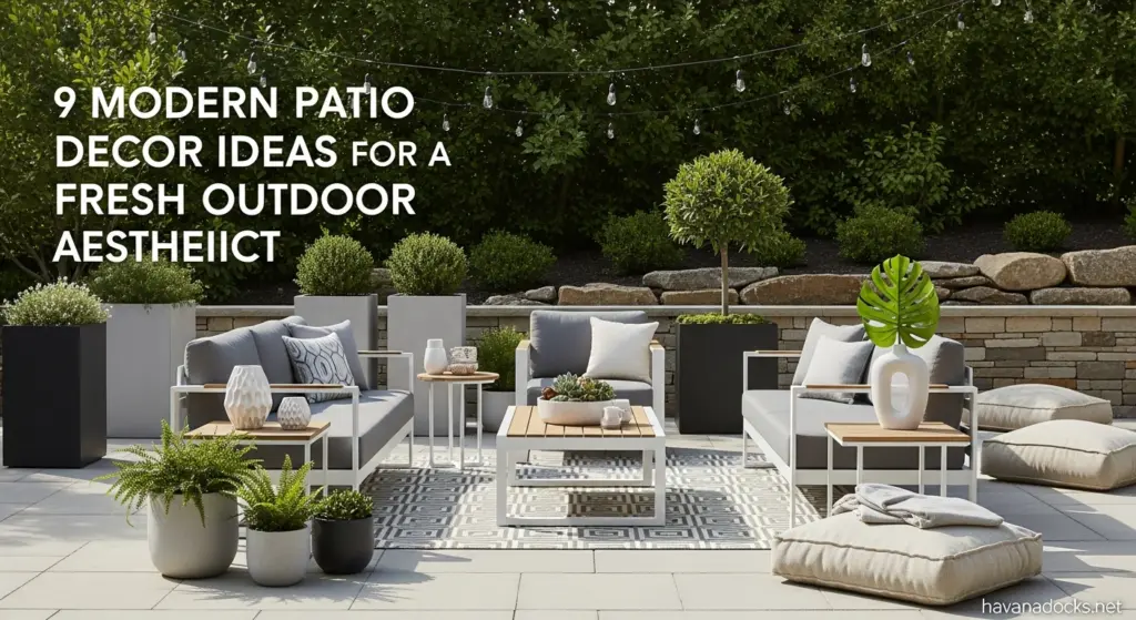 9 Modern Patio Decor Ideas for a Fresh Outdoor Aesthetic