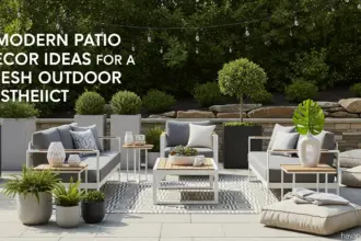 9 Modern Patio Decor Ideas for a Fresh Outdoor Aesthetic 13 9 Modern Patio Decor Ideas for a Fresh Outdoor Aesthetic