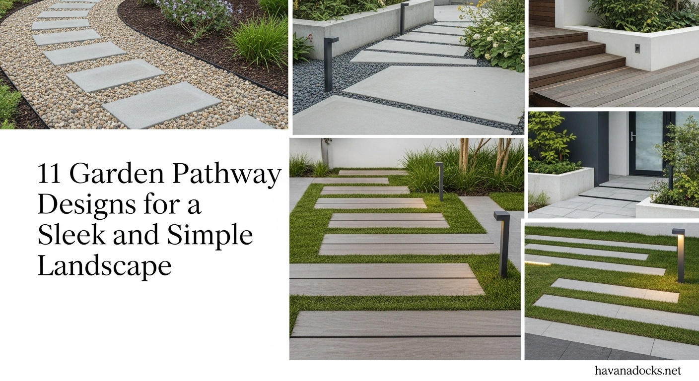11 Garden Pathway Designs for a Sleek and Simple Landscape 9 11 Garden Pathway Designs for a Sleek and Simple Landscape